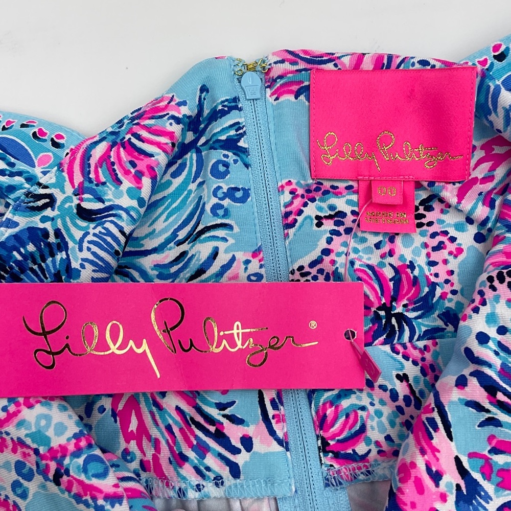 Lilly Pulitzer NWT Serena V-Neck Maxi Dress in Celestial Blue Seek and Sea 00 - Picture 12 of 16